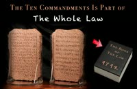 The Ten Commandments Is Part Of The Whole Law